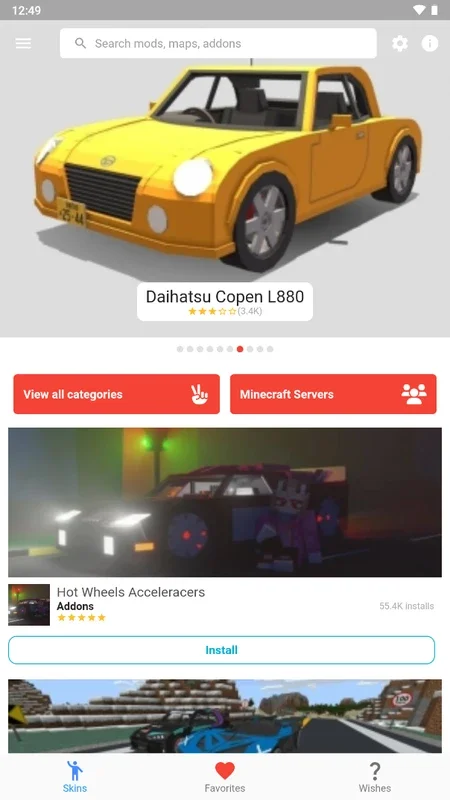 Mods Cars for Minecraft PE on Android - No Download Needed