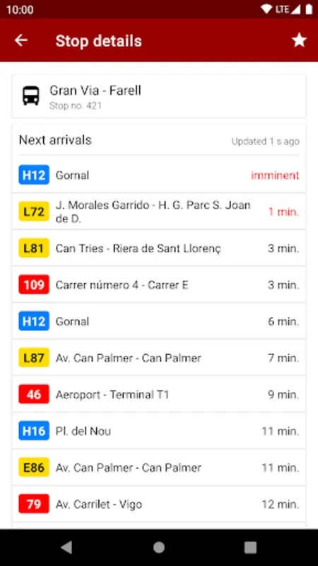 Next bus Barcelona for Android - Efficient Transit Information