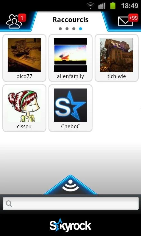 Skyrock.com for Android: Share Your Adventures
