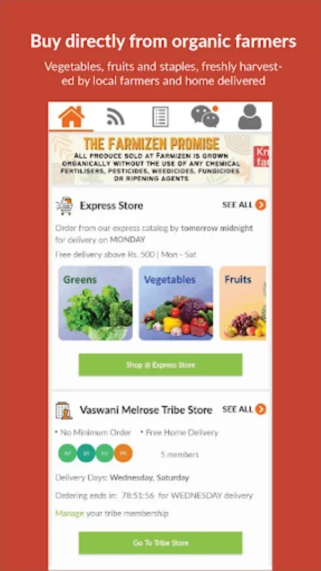 Farmizen - Organic Fruits & Ve for Android: Fresh Produce at Your Doorstep