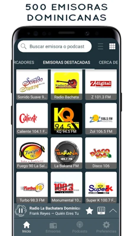 Emisoras Dominicanas Online for Android - Stream 500+ Stations