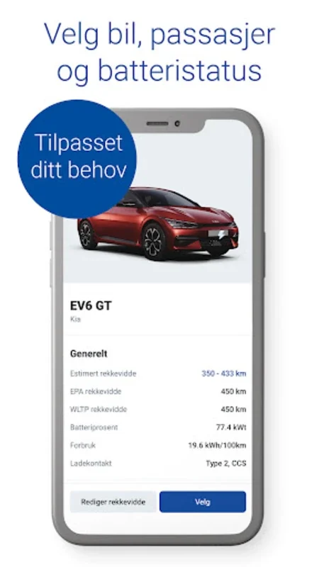 ElbilAppen for Android: Optimize EV Routes