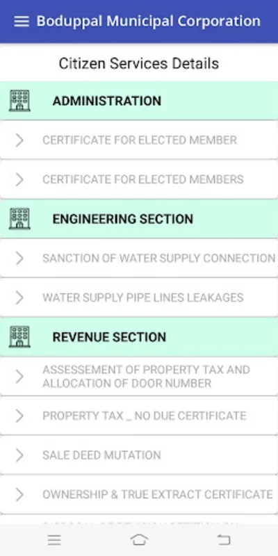 Boduppal Municipal Corporation for Android - Simplifying Civic Engagements