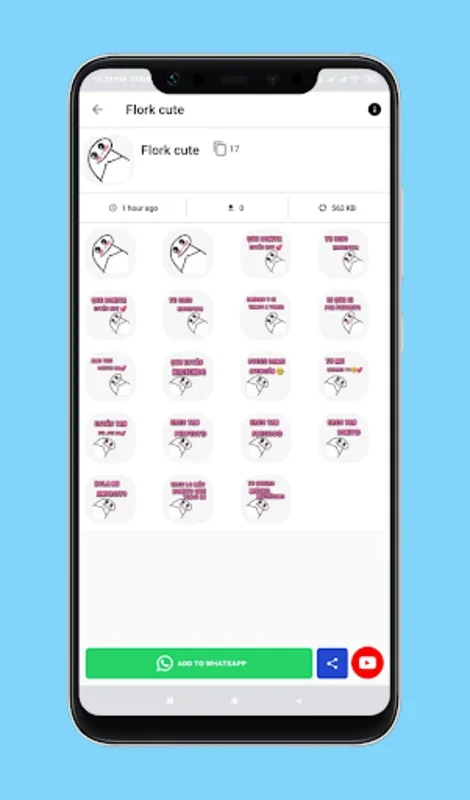 Flork Stickers for Android - Expressive Stickers for WhatsApp