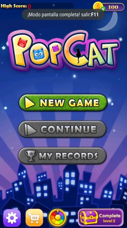 PopCat for Android: A Fun Cat - themed Match - 3 Game