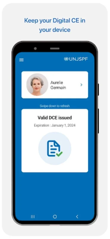 Digital CE for Android - Simplifying UN Pension Certification