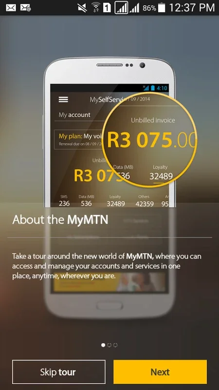 MyMTN for Android - Manage Mobile Services Easily