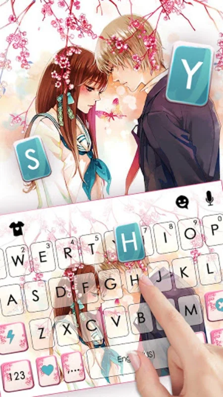 Sakura Love Keyboard Backgroun for Android - Customizable & Feature-rich