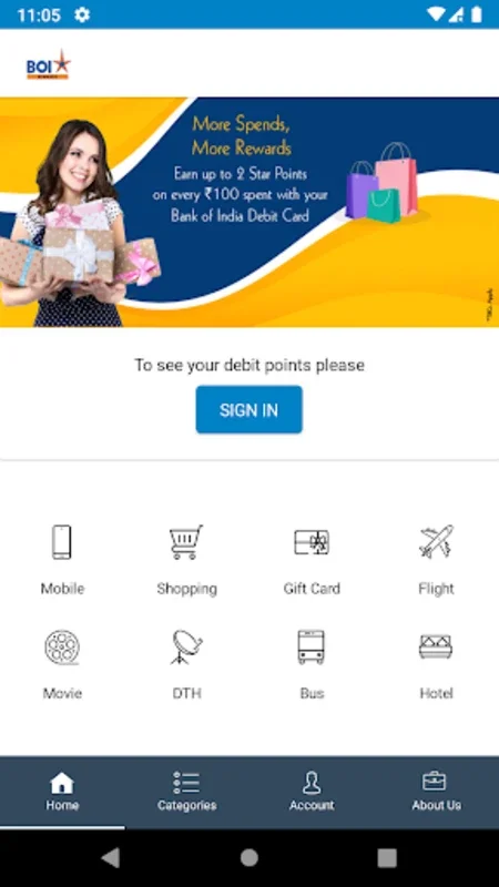 BOI Star Rewardz for Android - Earn & Redeem with Bank of India