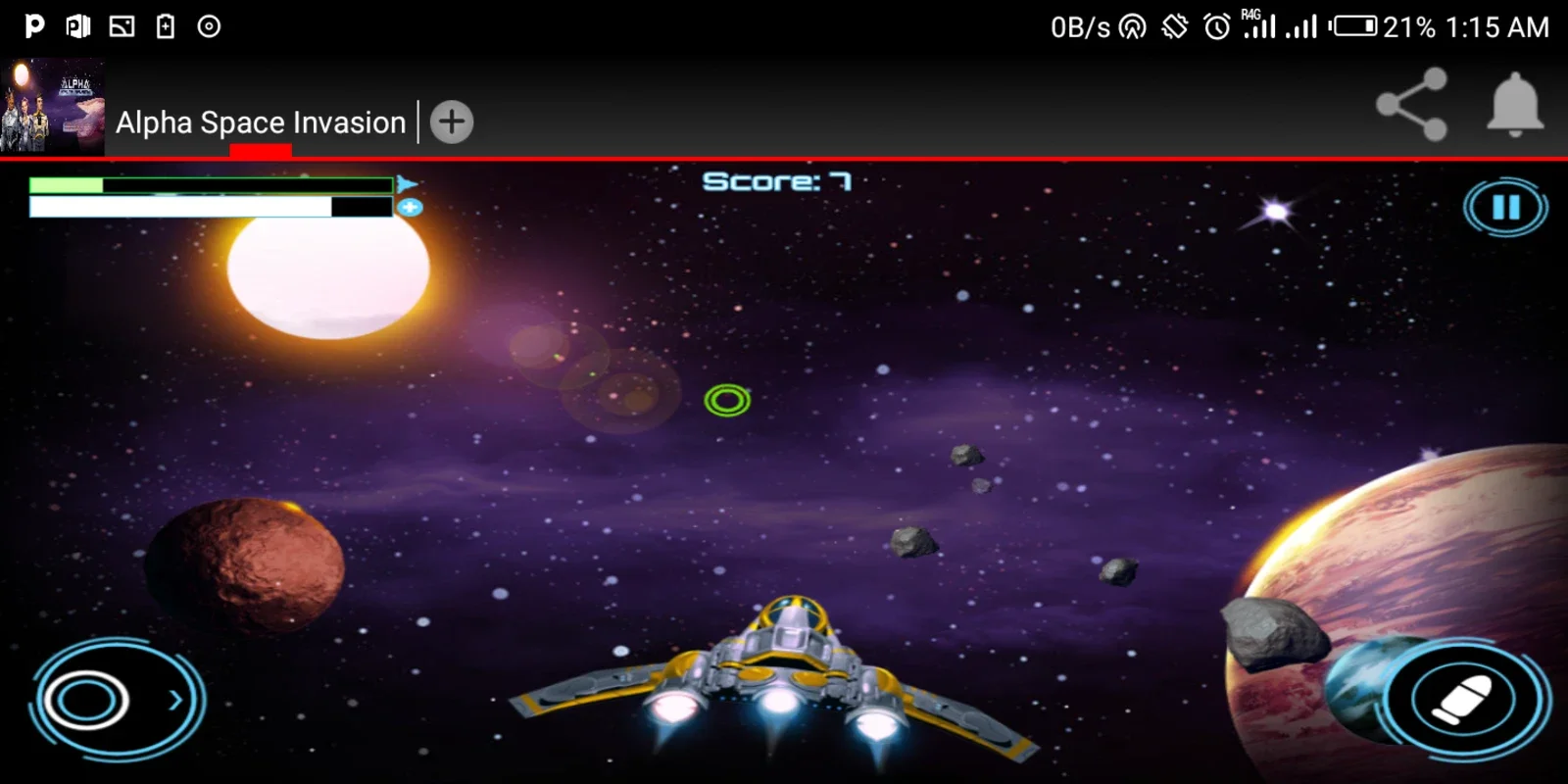 Alpha Space Invasion for Android - An Exciting Space Adventure