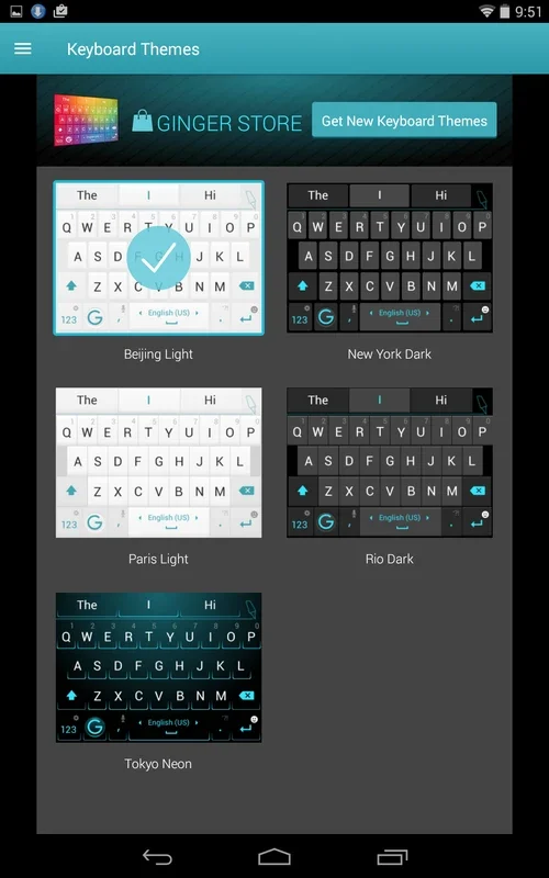 Ginger Keyboard for Android - Enhanced Typing Experience