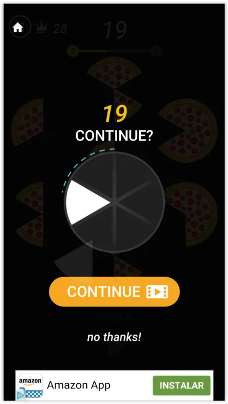 Slices for Android - Test Your Pizza Dividing Skills