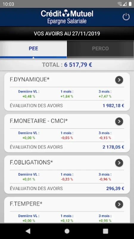 Epargne Salariale for Android - Manage Employee Savings Securely