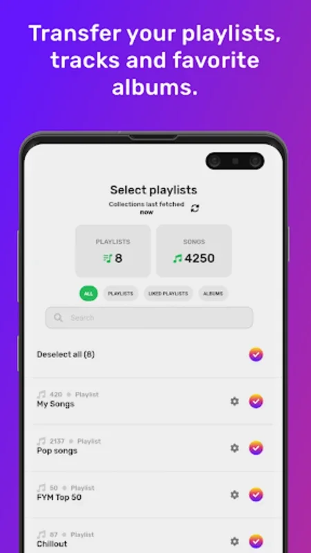 FreeYourMusic - Easy Transfers for Android: Seamless Music Playlist Transfers