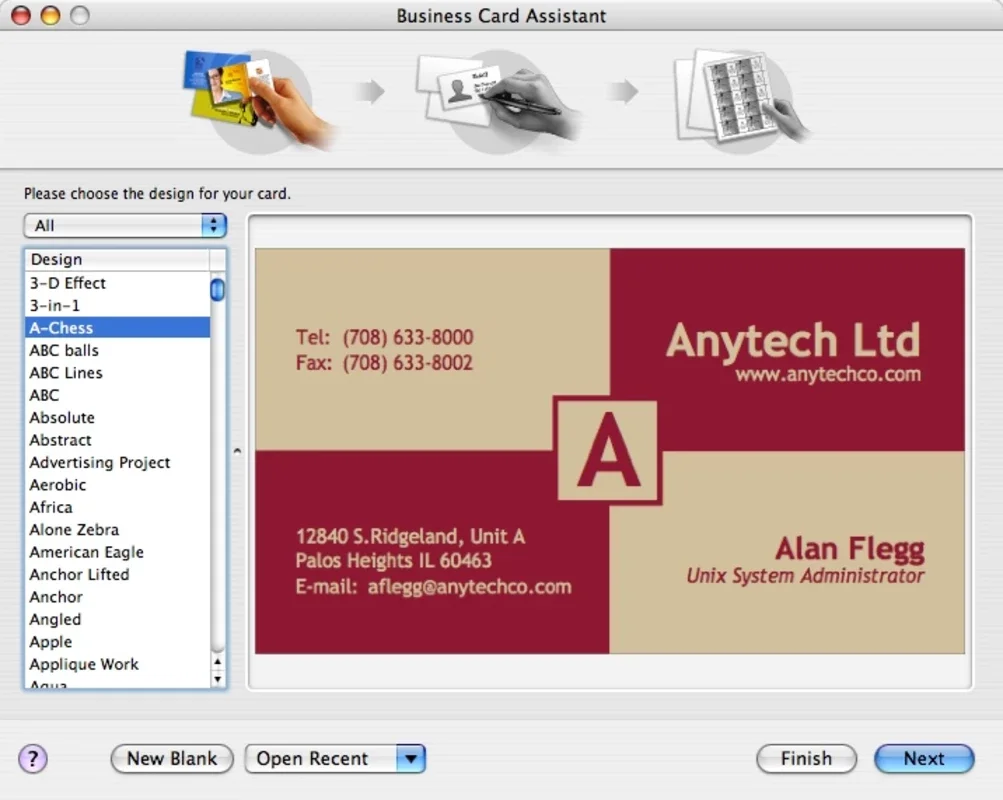 Business Card Composer for Mac - Create Professional Cards