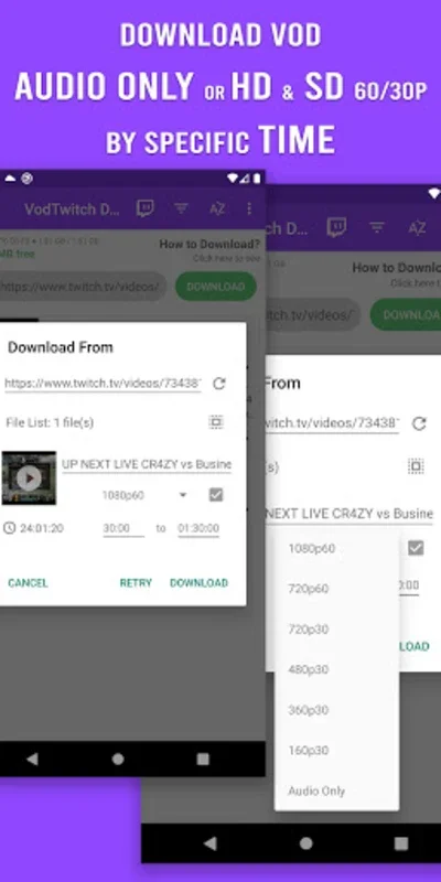 VodTwit: Downloader for Twitch on Android - Download the APK from AppHuts