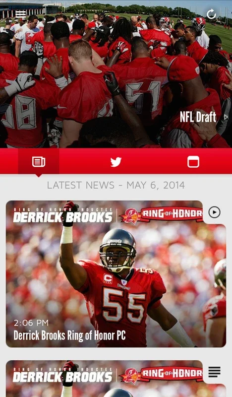 Buccaneers for Android: Engaging App with Real-Time Updates