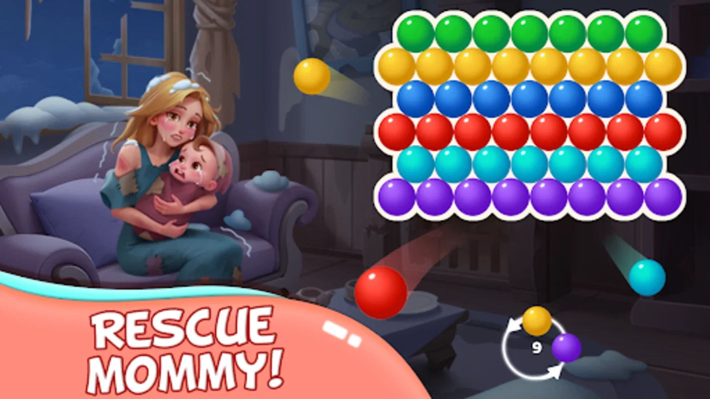 Bubble Shooter Family for Android: Save the Family