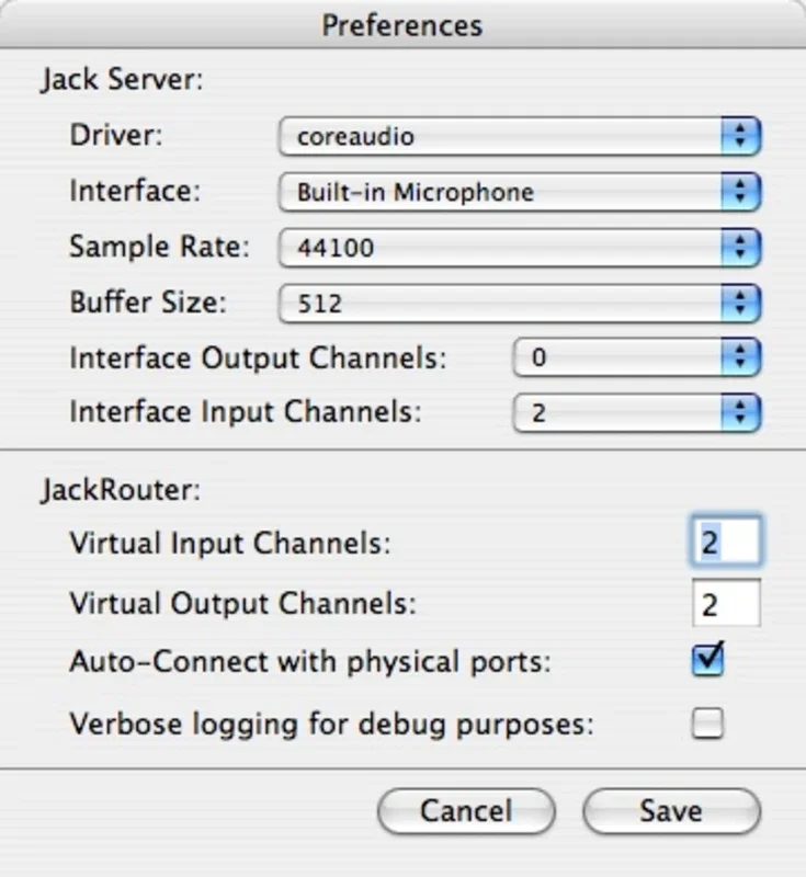 Jack OS X for Mac - Free Audio Server for Sound Transfer