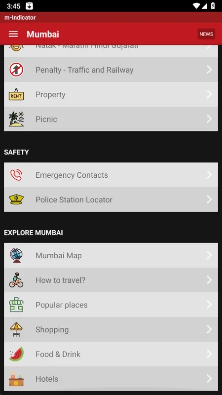 m-Indicator for Android: Comprehensive Travel Info