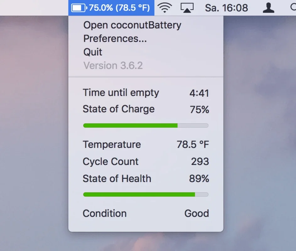 coconutBattery for Mac - Free Download from AppHuts