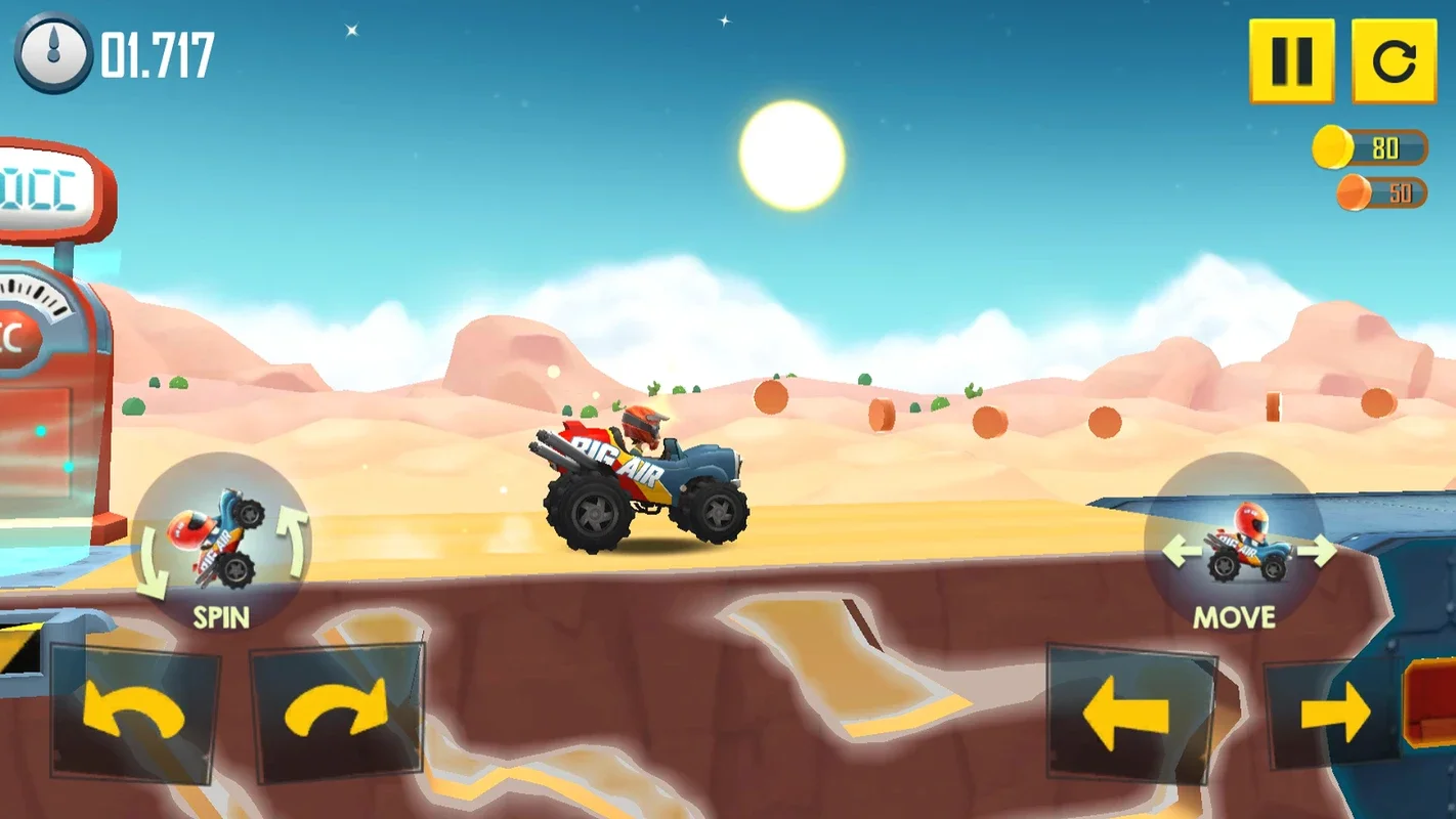 Motocraft for Android: Challenging 2D Driving Game