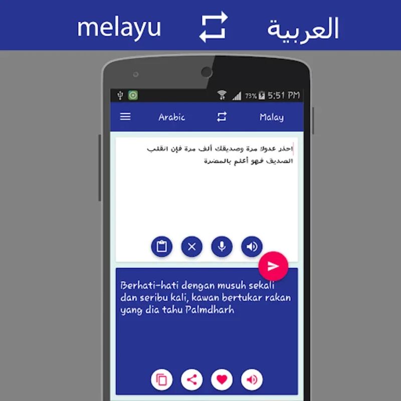 Malay Arabic Translator for Android: Efficient Translation and Dictionary