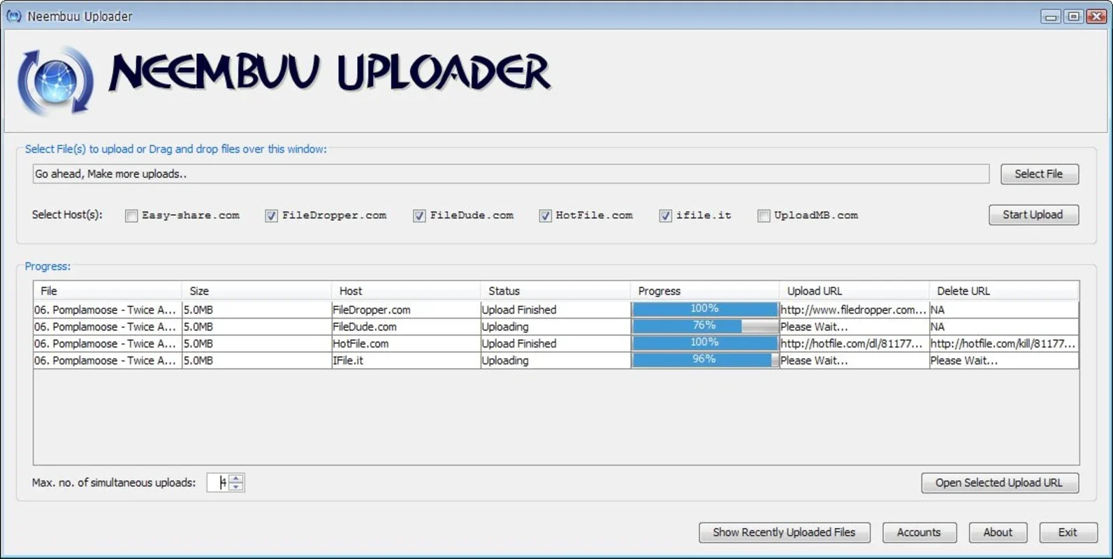 Neembuu Uploader for Windows - Free File Upload Solution