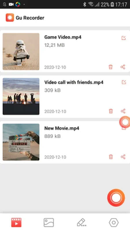 Screen Recorder GU Recorder for Android - High - Quality Screen Recording