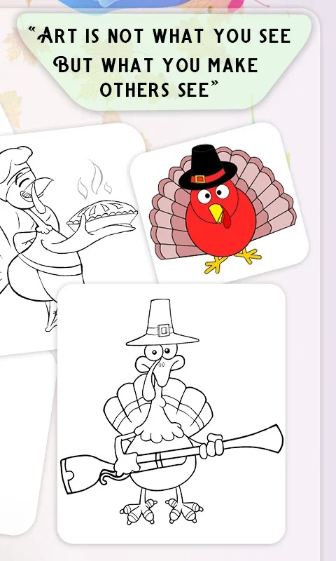 Thanksgiving - Coloring Book for Android: Fun & Creative