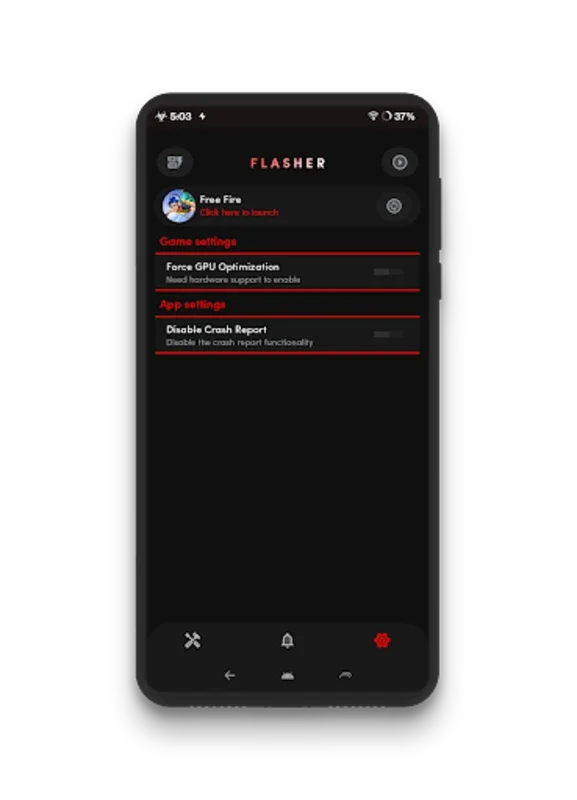 Flasher - GFX Tool For FF for Android - Boost Gaming