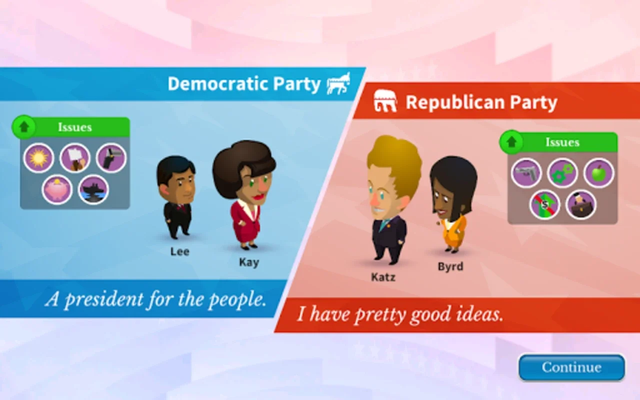 Win the White House for Android - Immersive Political Simulation