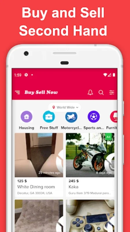 Buysellnow for Android: A Local Commerce Hub