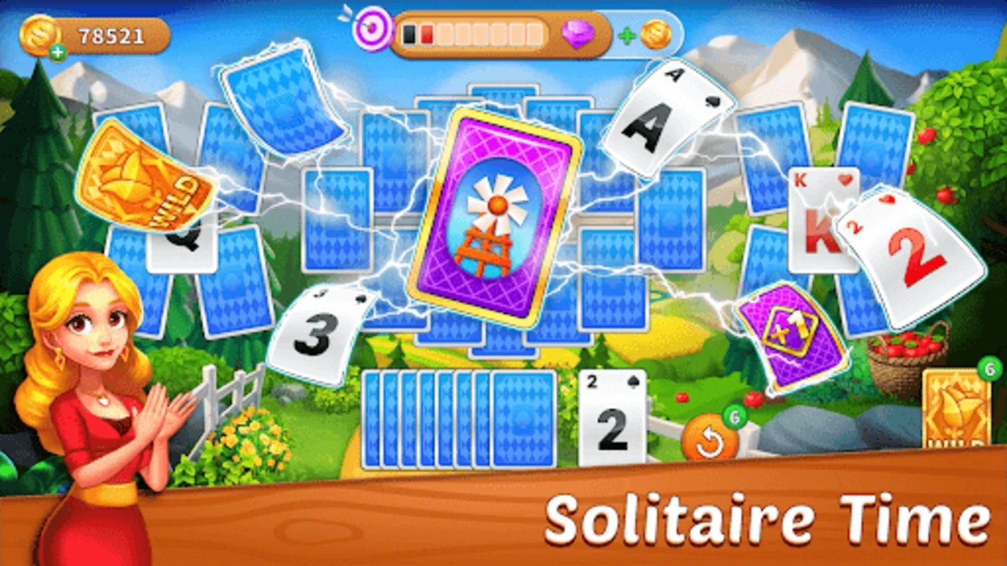 Solitaire TriPeaks: Garden for Android - No Downloading Required