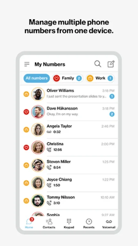 Verizon My Numbers for Android - Simplify Number Management