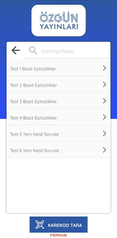 Özgün Yayınları Karekod for Android - Streamlined Academic Scanning