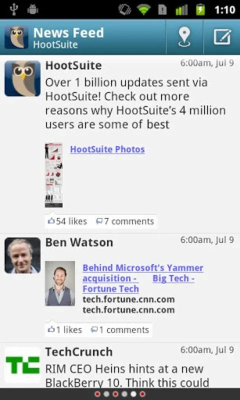 Hootsuite for Android: Comprehensive Social Media Management