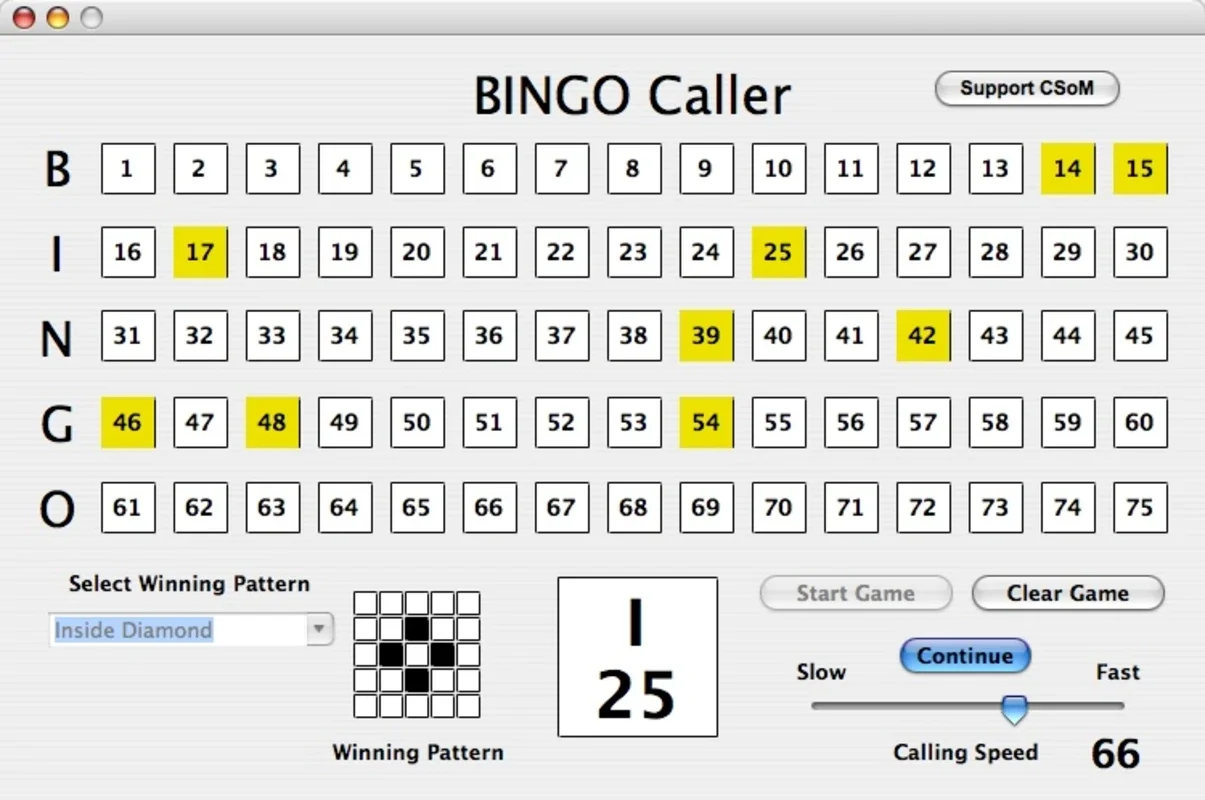 Bingo Caller for Mac - Organize Bingo Games Easily