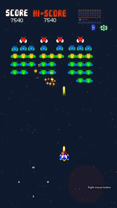 Galaxiga Retro for Android - A Cosmic Shoot 'Em Up