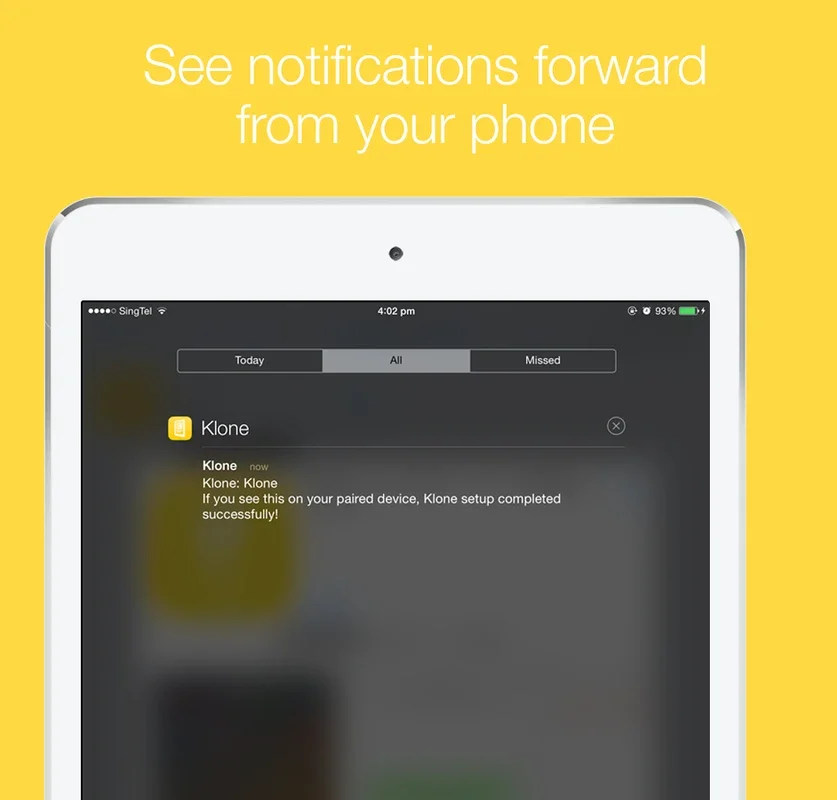 Klone for Android: Mirror Notifications to iOS