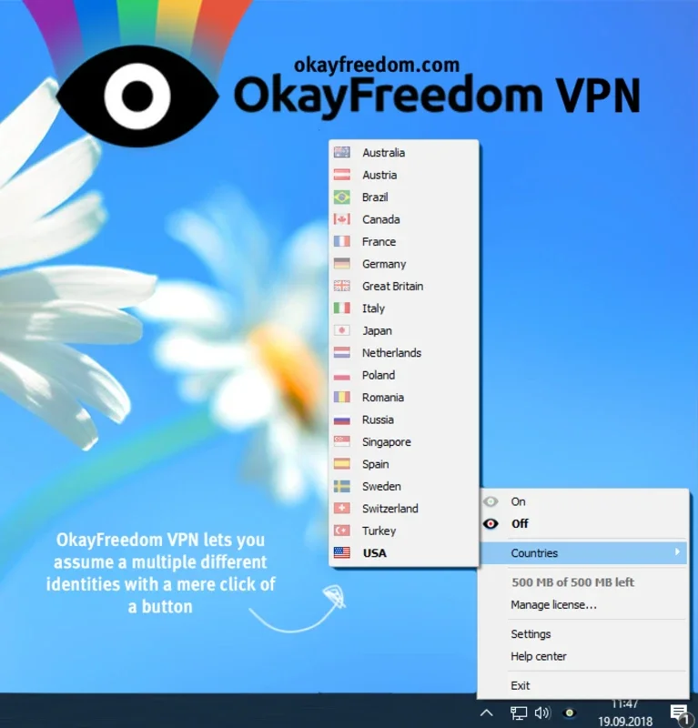 OkayFreedom VPN for Windows - Unlock Restricted Content