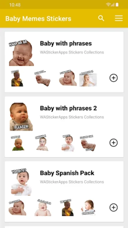 Stickers Baby Memes for Android - Fun Stickers for WhatsApp