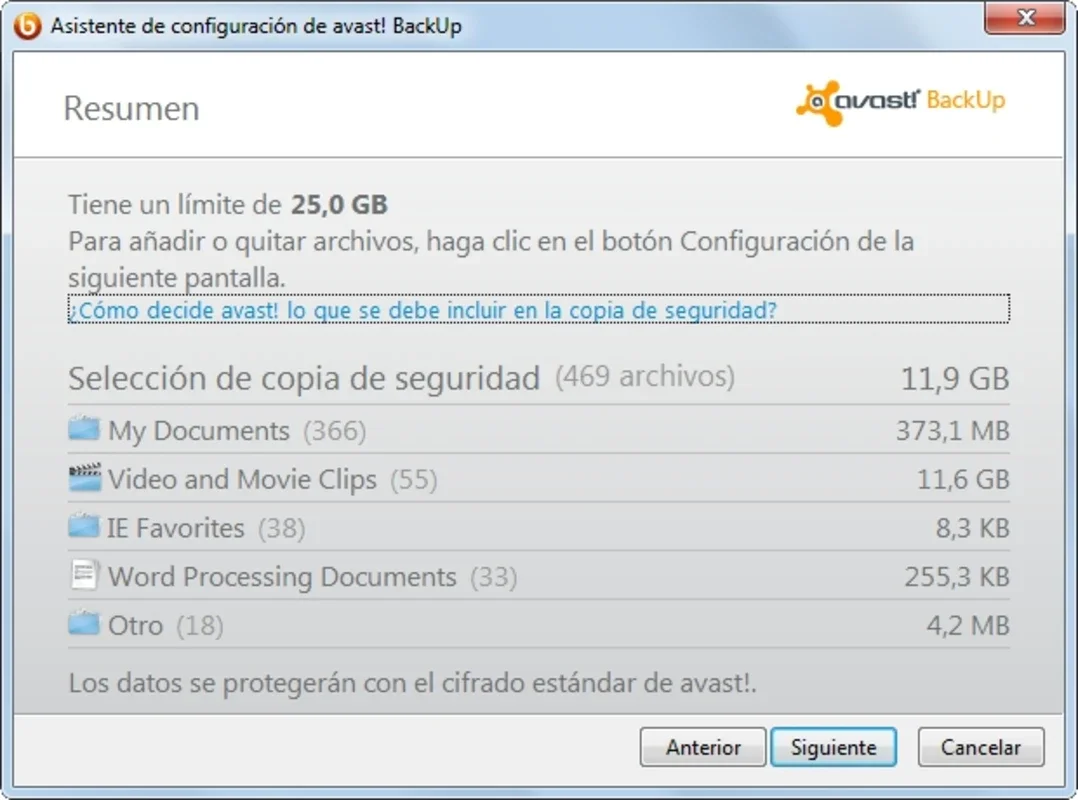 avast! BackUp for Windows - Secure Cloud Data Backup