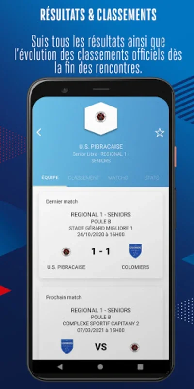 Foot Amateur for Android - Unbeatable French Soccer Info