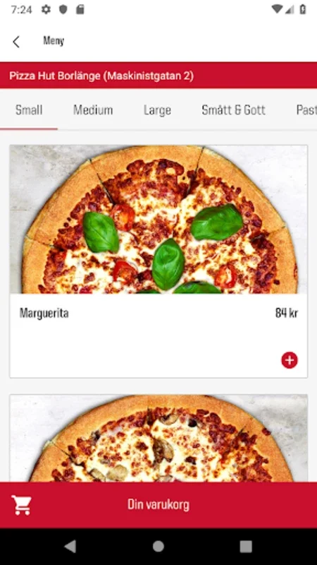 Pizza Hut Sverige for Android - Swift Food Ordering