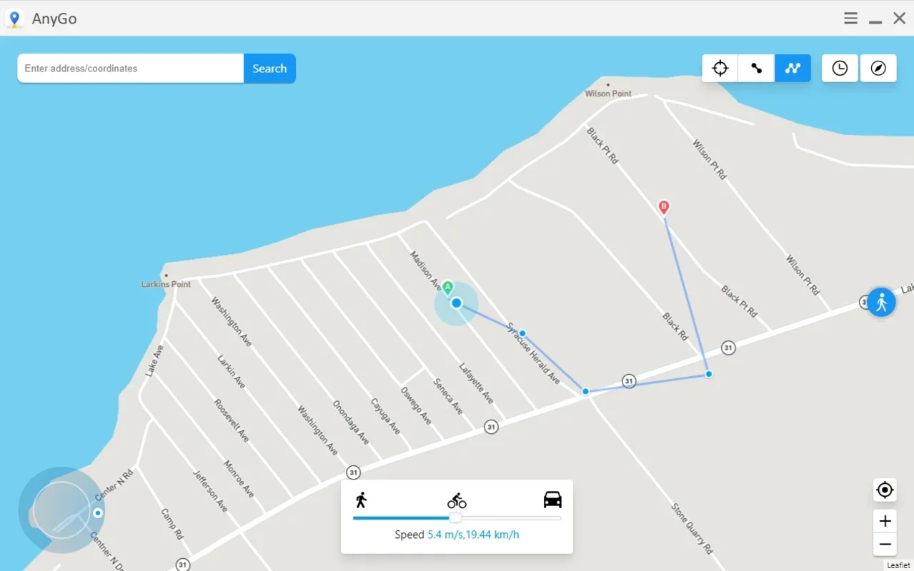 AnyGo for Windows - Free GPS Movement Simulation