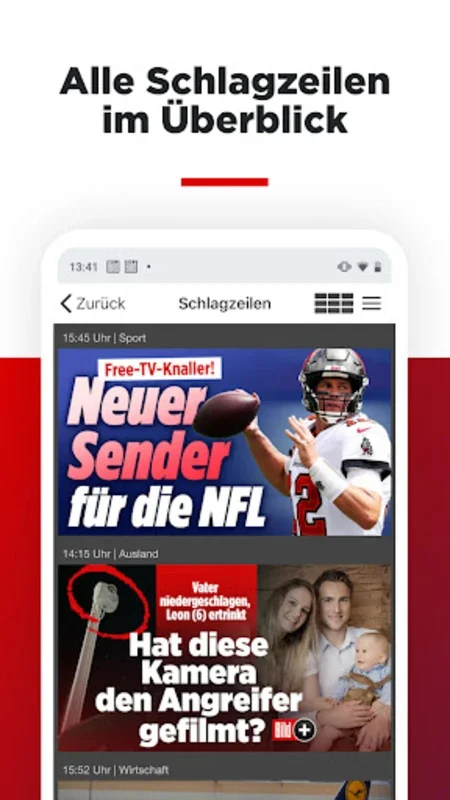 BILD for Android: Latest German Newspaper News