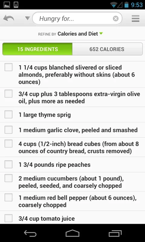 Recipes & Nutrition for Android - Your Key to Healthy and Tasty Meals