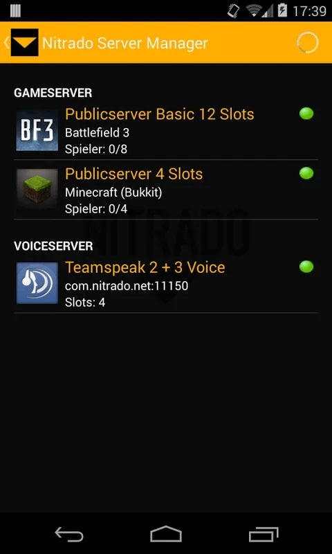 Nitrado Server Manager for Android - Manage Game Servers Easily