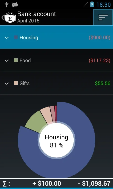 My Expenses for Android - Efficient Personal Finance Management